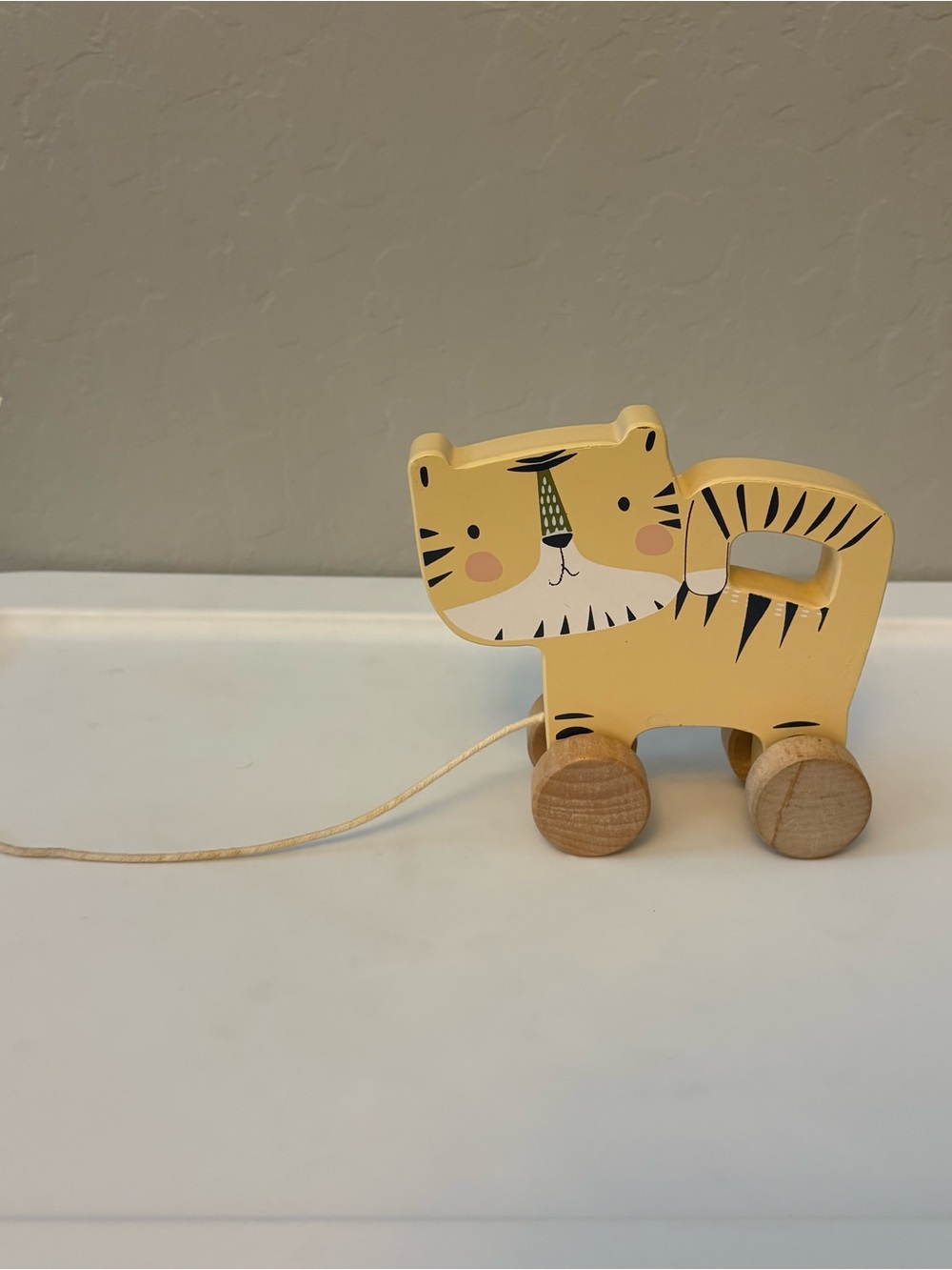 Little Dutch wooden pull along tiger baby toy